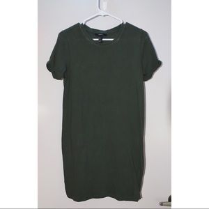 Forever 21 women's green t-shirt dress